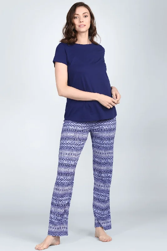 Blue Tiger Pajama Set