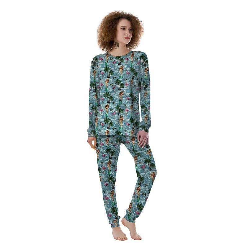 Wave Surfing Print Pattern Women's Pajamas