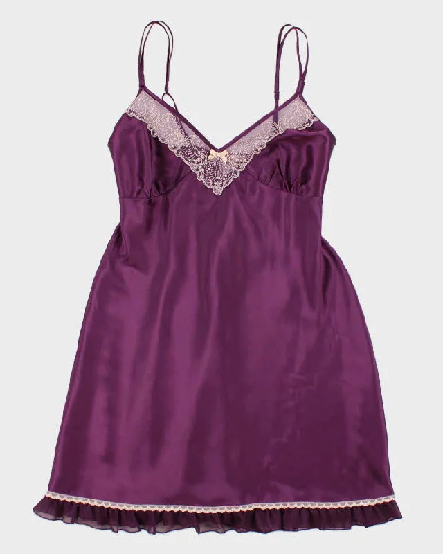 Y2k 00s Linea Donetella Purple Slip Dress - S