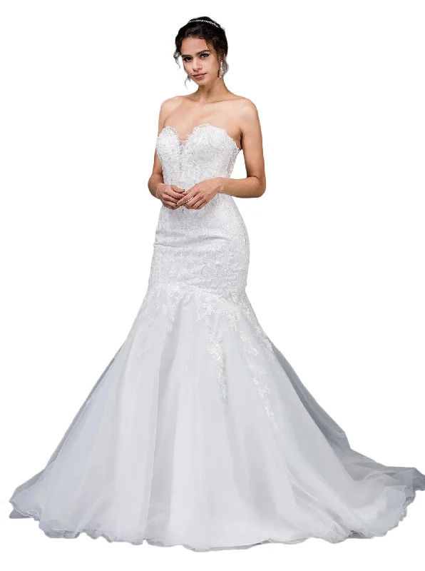 Dancing Queen Bridal - 69 Lace Deep Sweetheart Mermaid Gown