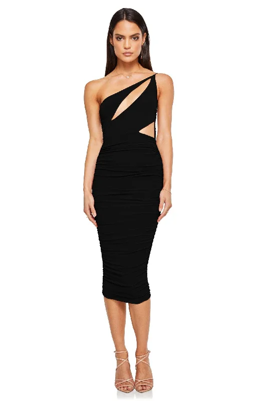 Nookie Envy Midi Dress - Black