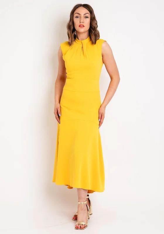 This Girl Curiosity Ella Dip Hem Maxi Dress, Yellow