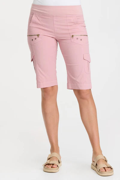 Zola Bermuda Short by Wearables in Lavender Suede