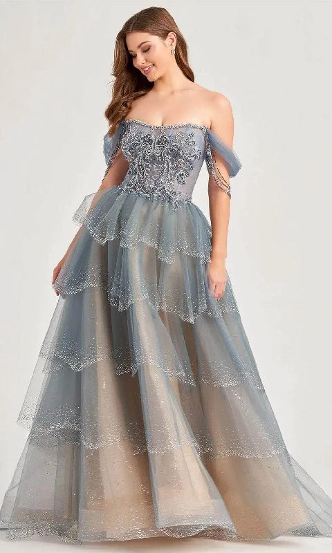 Ellie Wilde EW35040 - Beaded Off-Shoulder Ballgown