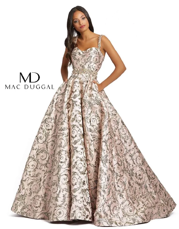 Mac Duggal 67114 - Sweetheart Metallic Detail Evening Dress