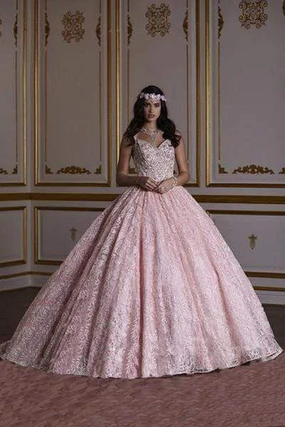 Quinceanera Collection - 26940 Dramatic Lace Ball Gown