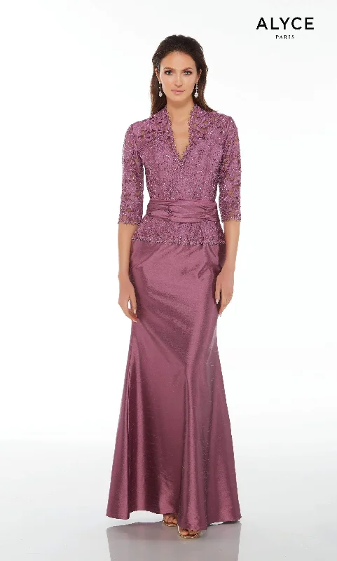 Alyce Paris - Mother of the Bride - 29143 Dress in Aubergine