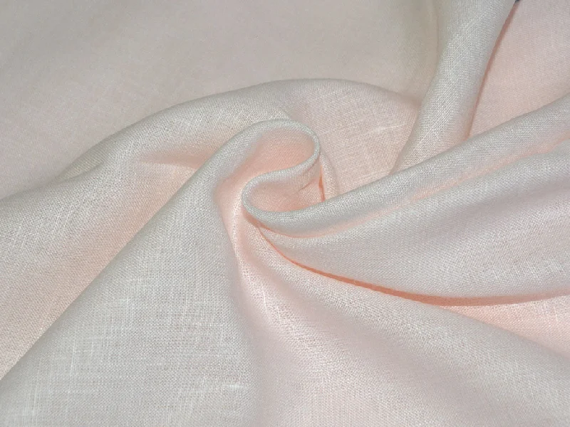 Baby Pink Pure Linen Fabric - 60 Lea