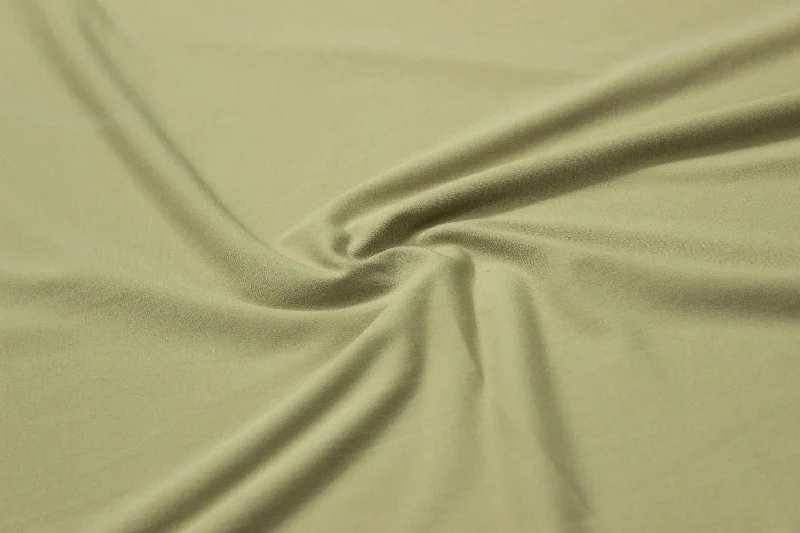 Beige Plain ITY Lycra Knit Fabric