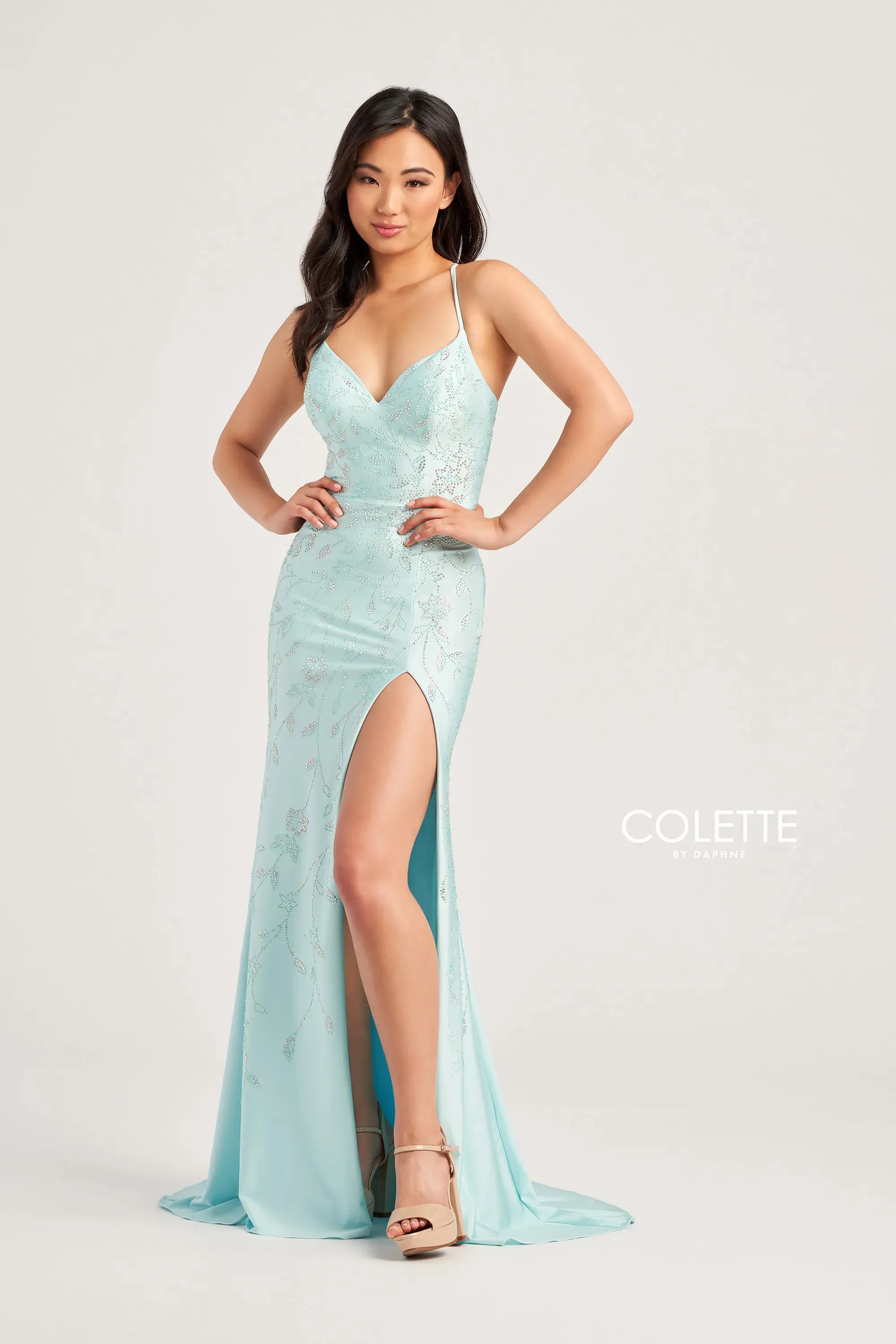 Colette By Daphne CL5110 - Beaded Jersey Prom Dress