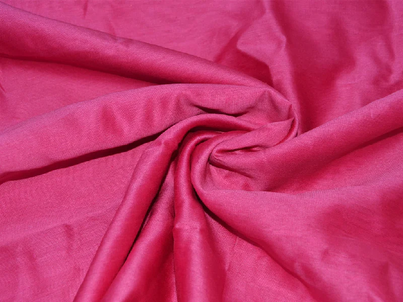 Hot Pink Pure Cotton Silk Chanderi Fabric