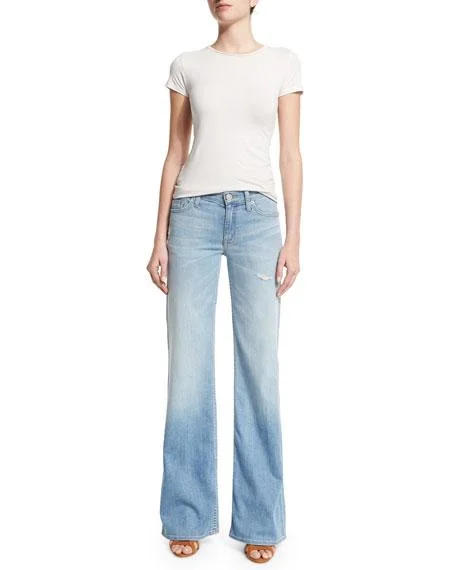 Hudson Jeans Piper Wide Leg In Sky Blossom