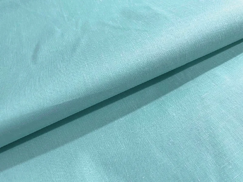 Ice Blue Plain Cotton Linen Fabric