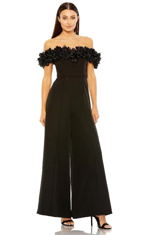 Ieena Duggal 11763 - Ruffled Off Shoulder Jumpsuit