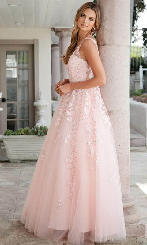 Juliet Dresses 224 - Embroidered A-Line Prom Dress