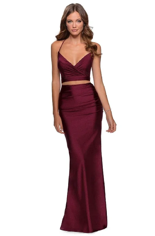 La Femme - 28473 Two Piece Strappy Sheath Dress