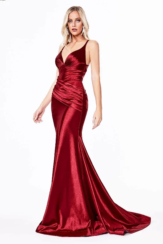 Ladivine CH236 - Ruched Mermaid Prom Dress