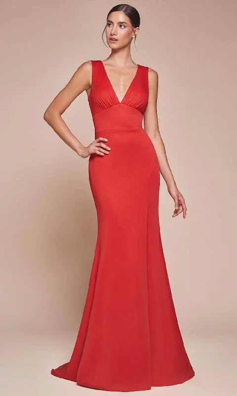 Ladivine CH395 - Cutout Back Sleeveless Prom Dress