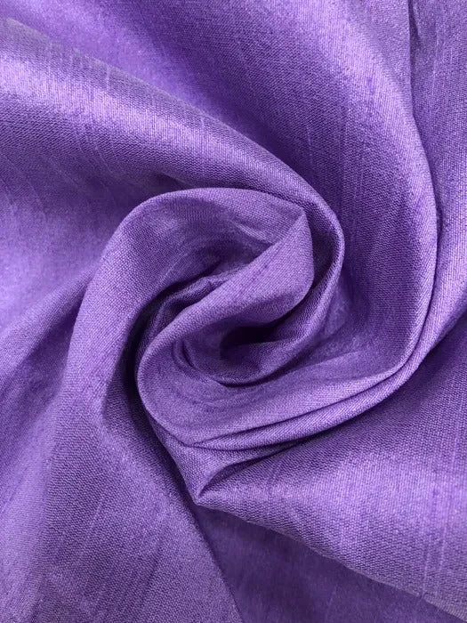 Lavender Plain Bangalore Raw Silk Fabric