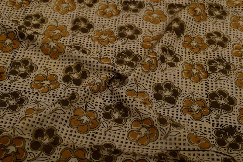 Multicolour Kalamkari  Cotton Cambric Fabric