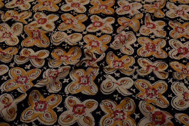 Multicolour Kalamkari  Cotton Cambric Fabric