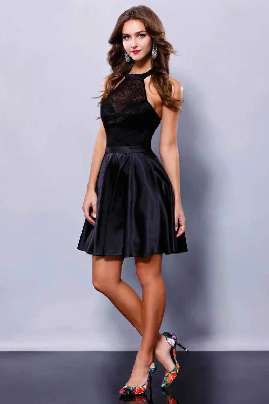 Nox Anabel - Illusion Sweetheart Halter Prom Dress 6217