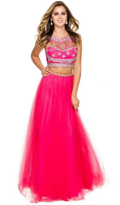 Nox Anabel - 8162 Two Piece Jeweled A-line Dress