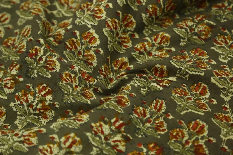 Olive Green Cotton Cambric Fabric