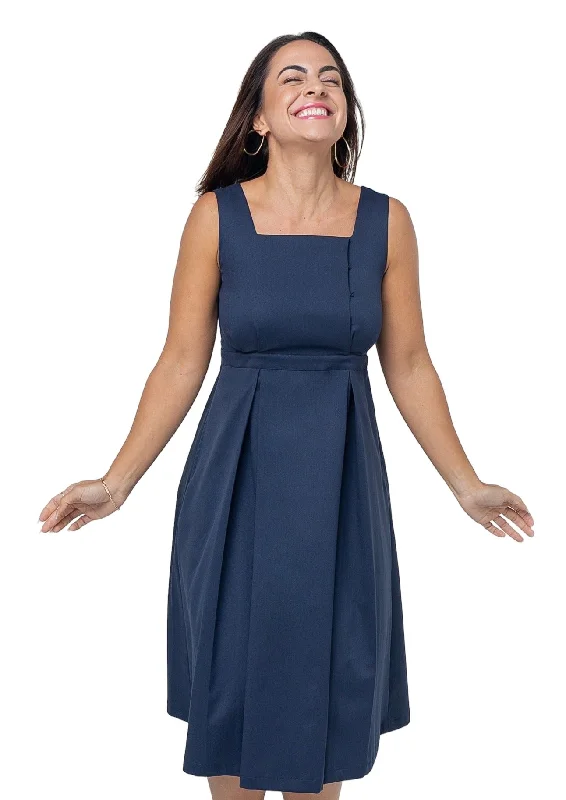 Petite Into The Blue Maternity & Nursing Dress