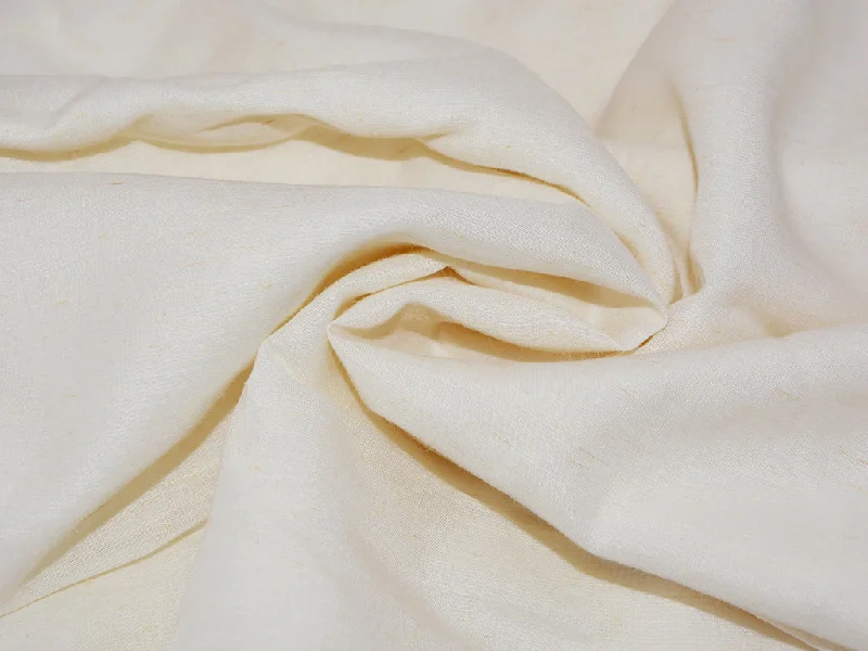 Natural White Viscose Linen Fabric