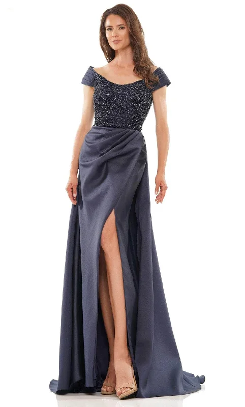 Rina di Montella RD2815 - Scoop Off-Shoulder Formal Dress