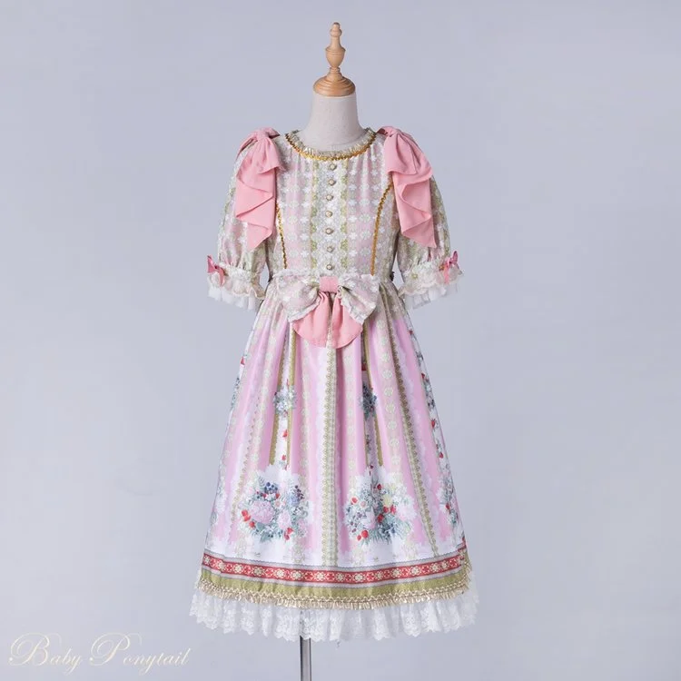 Rococo Bouquet Onepiece in Pink