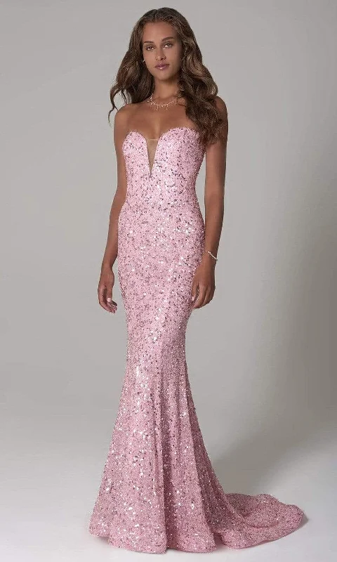 SCALA - 60093 Strapless Sweetheart Sheath Dress