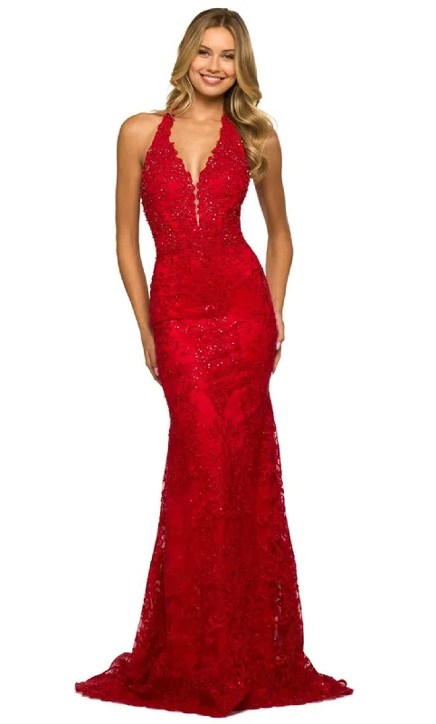 Sherri Hill 55392 - Halter Neck Embellished Prom Dress