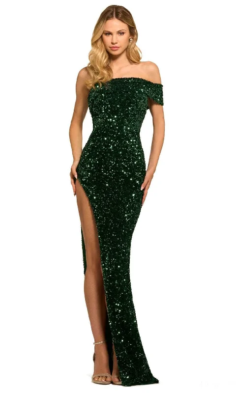 Sherri Hill 55520 - Draped One Shoulder Prom Dress