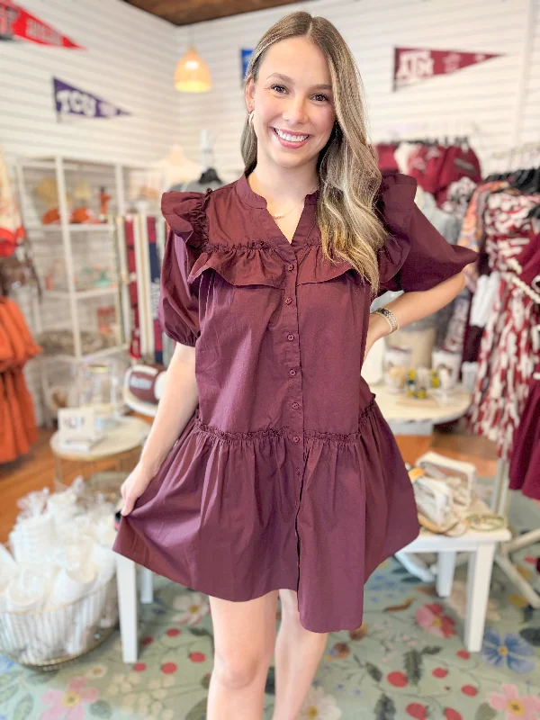 The Payson Merlot Dress