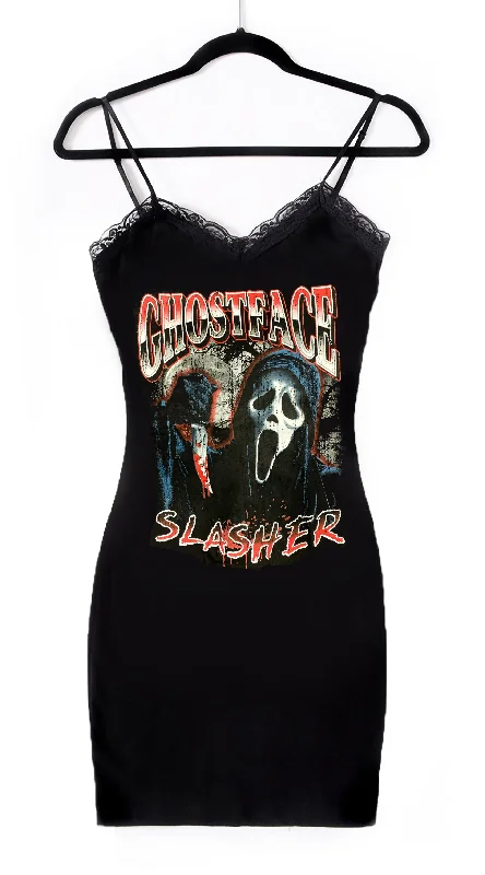 Ghostface Slasher Lace Strap Dress