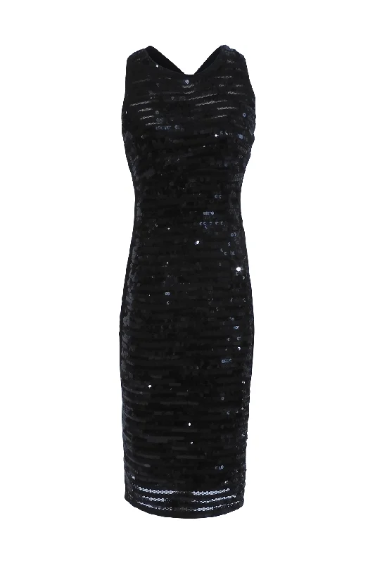 Cross Back Sequin Dress