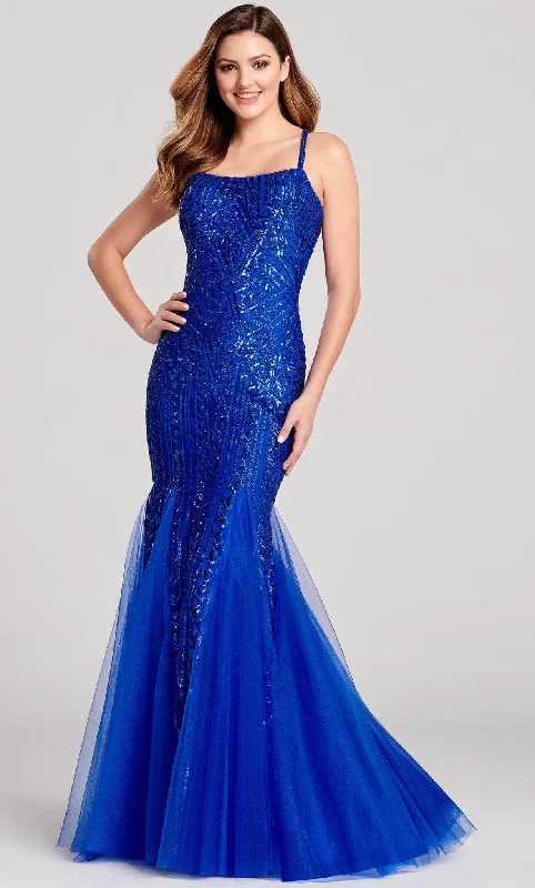 Ellie Wilde EW22033 - Sequined Trumpet Dress