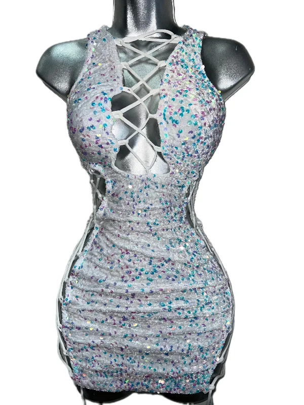 WHITE SEQUIN DRESS (Copy)