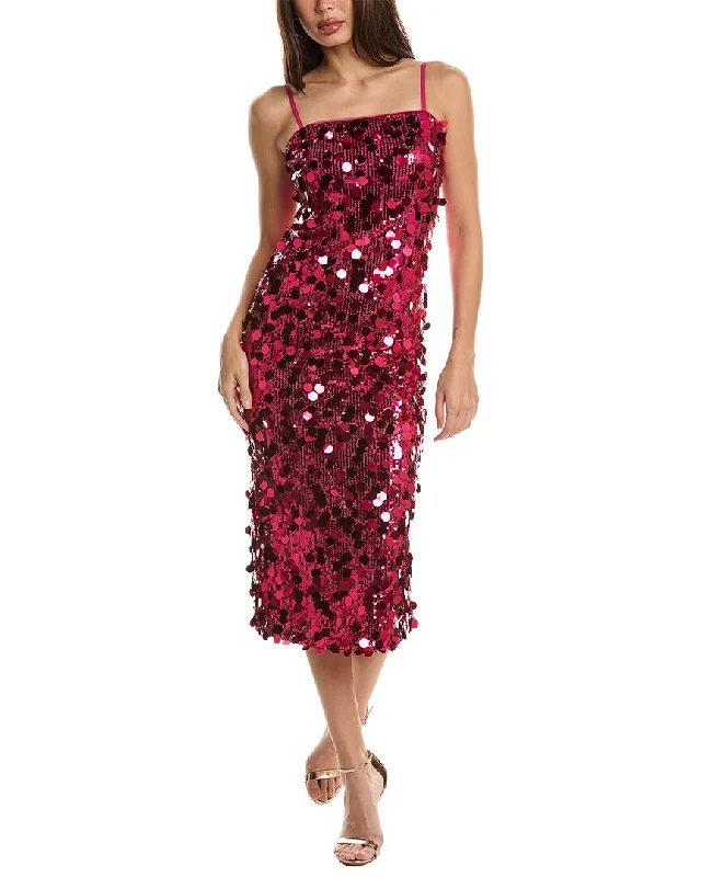 Bebe Sequined Midi Dress