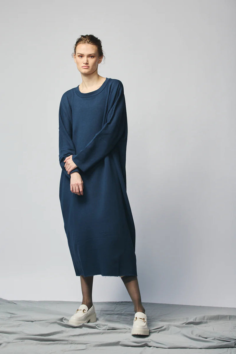 Devlyn van Loon Pullover Sweatshirt Dress (Navy)